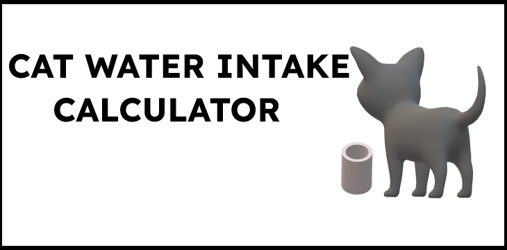 cat water intake calculator