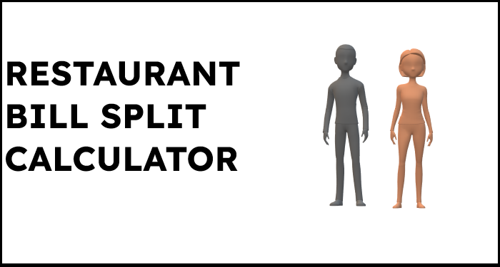 restaurant bill split calculator