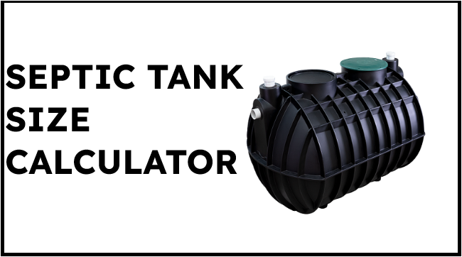 septic tank size calculator