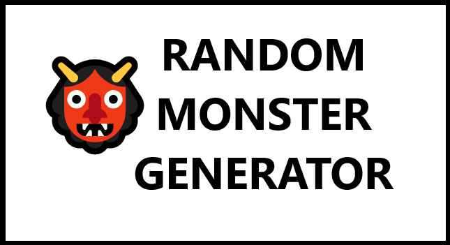 random monster generator